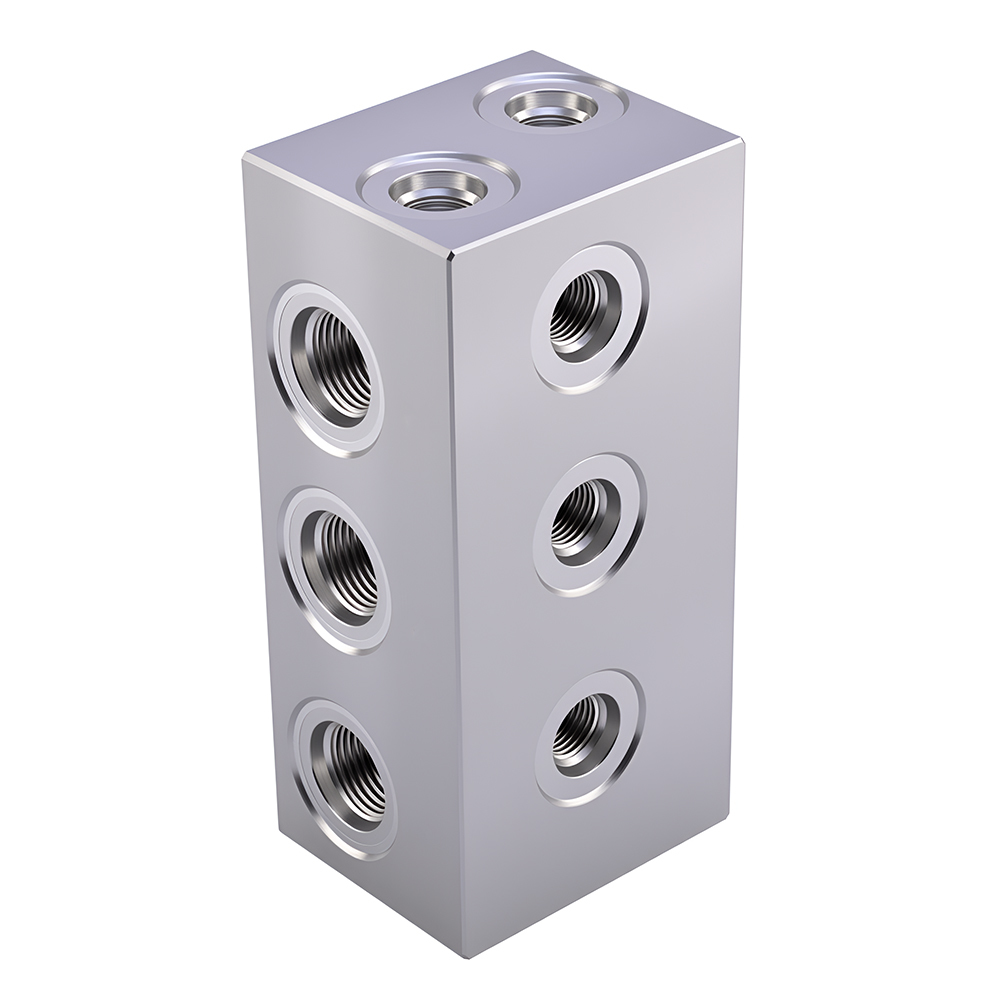 Custom CNC Steel Hydraulic Manifold Solutions High Strength Blocks for Excavators and Construction Vehicles