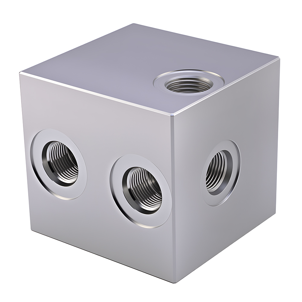 Custom CNC Steel Hydraulic Manifold Solutions High Strength Blocks for Excavators and Construction Vehicles