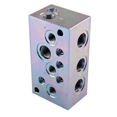 40L 80L 120L প্রবাহ হাইড্রোলিক ভালভ Manifold ব্লক অ্যালুমিনিয়াম ঢালাই নমনীয় লোহা ইস্পাত ভালভ